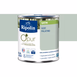 Description générale Cette peinture intérieure Ripolin à base de résine biosourcée à 97% et certifiée Ecolabel est conçue pou ...