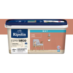 Peinture Murale Toutes Pièces - Mat - 2,5L - Ocre Nubie Ripolin