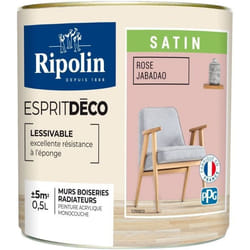 RIPOLIN - Esprit Déco Multi-supports -  Rose jabadao - Satin - 05L
