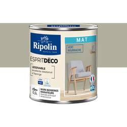 Peinture Murale Toutes Pièces - Mat - 0,5L - Rose Vert Bourrache Ripolin