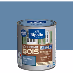 Ripolin - Peinture pour Bois Intérieur et Extérieur - Satin - 0,5L - Bleu Pastel ral 5024