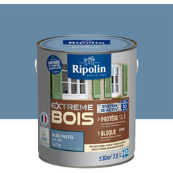 Ripolin - Peinture pour Bois Intérieur et Extérieur - Satin - 2,5L - Bleu Pastel ral 5024