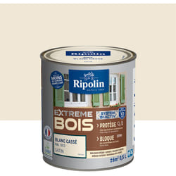 Ripolin - Peinture pour Bois Intérieur et Extérieur - Satin - 0,5L - Blanc Cassé ral 1013