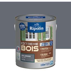 Ripolin - Peinture pour Bois Intérieur et Extérieur - Satin - 2,5L - Gris Ardoise ral 7015