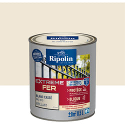 Ripolin - Peinture pour Fer Extérieur - Brillant - 0,5L - Blanc Cassé ral 1013