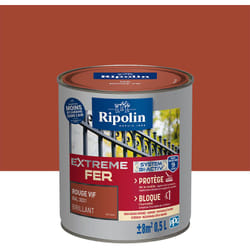 Ripolin - Peinture pour Fer Extérieur - Brillant - 0,5L - Rouge Vif ral 3031