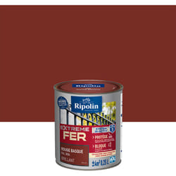 Ripolin - Peinture pour Fer Extérieur - Brillant - 0,25L - Rouge Basque ral 3004