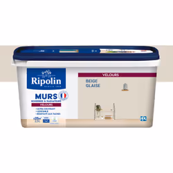 Peinture intérieure Beige Glaise aspect Velours Ultra-Couvrante pour Murs, Boiseries et Radiateurs - Ripolin La peinture Ripo ...