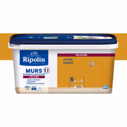 Peinture intérieure Jaune Amré Velours Ultra-Couvrante pour Murs, Boiseries et Radiateurs - Ripolin La peinture Ripolin aspec ...
