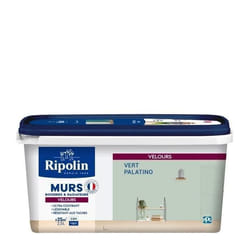 RIPOLIN Peinture Couleur Velours pour Murs Boiseries Radiateurs - Vert Palatino