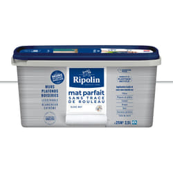 Ripolin - Peinture Mat parfait murs et plafonds - Blanc mat 2,5 l