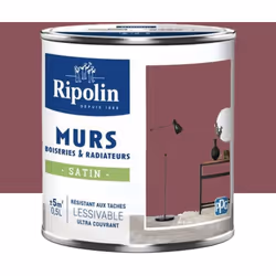 La Peinture Murs, Boiseries, Radiateurs RIPOLIN Satin Rose mazurka est une peinture monocouche, très couvrante qui donnera un ...