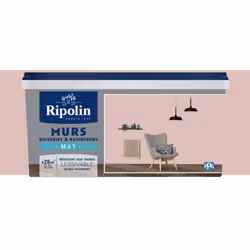 La Peinture Murs, Boiseries, Radiateurs RIPOLIN Mat Rose jabadao est une peinture monocouche, très couvrante qui donnera un b ...