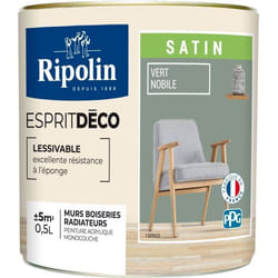 RIPOLIN - Esprit Déco Multi-supports -  Vert nobile - Satin - 05L