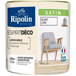RIPOLIN - Esprit Déco Multi-supports -  Blanc lenk - Satin - 05L