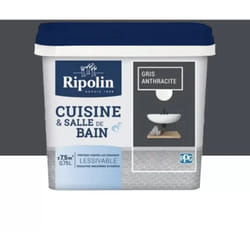Ripolin - Peinture Cuisine & Salle de Bain Gris anthracite 0,75 l