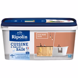 Ripolin Peinture Cuisine & Salle de Bain – Satin – Intérieur La composition de la formule Cuisine & Salle de bain assure un r ...