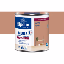 Peinture intérieure Ocre Wadi Velours Ultra-Couvrante pour Murs, Boiseries et Radiateurs - Ripolin La peinture Ripolin aspect ...