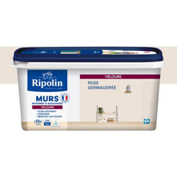 Ripolin - Peinture aspect Velours - 2,5L - Rose Germaudrée