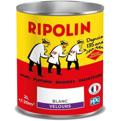 Ripolin - Peinture acrylique Collector Blanc velours 2 l