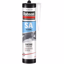 Description générale Mastic silicone Rubson pour application sanitaire, référence 165170. Ce mastic est conçu pour former un ...