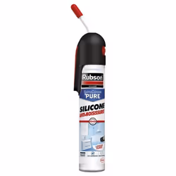 Mastic sanitaire - Rubson - Gachette - 200ml - Transparent - 100% adhérence