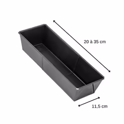 Lot de 2 moules à cakes extensibles 20 à 35 cm Zenker Black Metallic - Vue supplémentaire 2