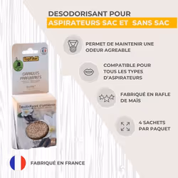 Sachets de granulés de parfum pour aspirateur à la vanille TopFilter