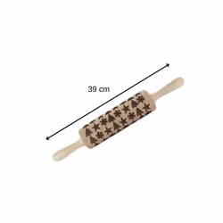 Rouleau à pâtisserie en bois motif noël 39 cm Fackelmann Noël - Vue supplémentaire 2