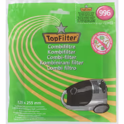 TopFilter 51996, Aspirateur balai, Filtre, Multicolore, 125 mm, 6 mm, 255 mm