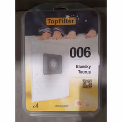 Sacs Aspirateur TopFilter 006 Bluesky Taurus - Lot de 4 Gardez votre maison propre et saine avec ce lot de 4 sacs aspirateur  ...
