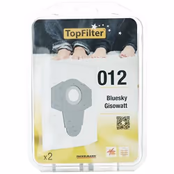Lot de 2 sacs aspirateur Bluesky et Gisowatt TopFilter Premium