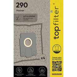 Lot de 4 sacs aspirateur Hoover Alpina TopFilter Premium