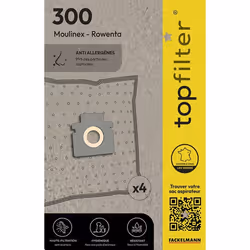 Lot de 4 sacs aspirateur Hoover TopFilter Premium
