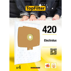 Finish - Sacs Aspirateur Electrolux 420 Lot de 4