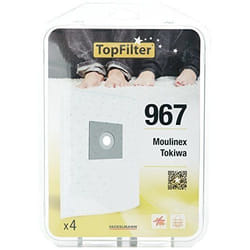 Lot de 4 sacs aspirateur pour Moulinex TopFilter Premium
