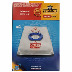 Boite de 4 sacs aspirateurs universels Top Filter pour Adaptateur Click Bag