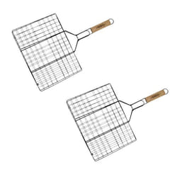 Ensemble de 2 Grilles de barbecue 35 x 25,5 x 54 cm Fackelmann BBQ Edition