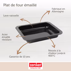 Ensemble De 2 Plats À Four Rectangulaire 33 X 25 X 5 Cm Zenker Special Cooking - Vue supplémentaire 2