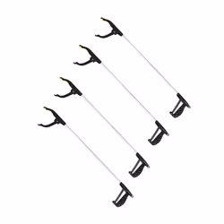 Lot de 4 pinces de préhension en aluminium noir Fackelmann