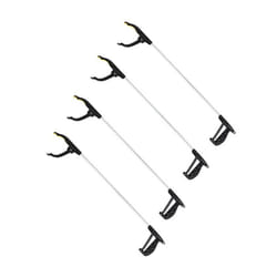 Lot de 4 pinces de préhension en aluminium noir Fackelmann