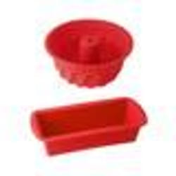 Moule à kougelhopf et moule à cakes en silicone rouge Dr. Oetker Flexxibel Love