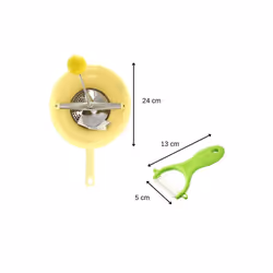 Ensemble De 2 Ustensiles Spécial Purée Avec Éplucheur Et Moulin À Légumes Fackelmann - Vue supplémentaire 2