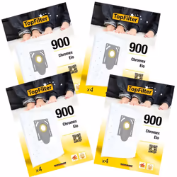 Lot de 4 packs de 4 sacs aspirateur pour 64900 EIO et Chromex TopFilter Premium