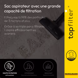 Lot de 4 packs de 4 sacs aspirateur 64541 pour Hoover et Elcotec TopFilter Premium - Vue supplémentaire 2