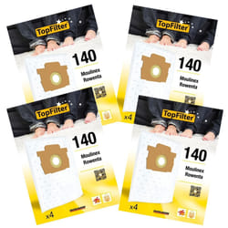 Lot de 4 packs de 4 sacs aspirateur 64140 Rowenta Silence Force Moulinex TopFilter Premium