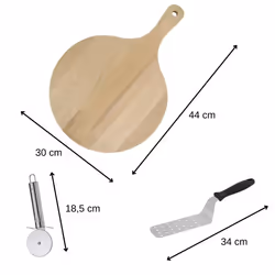 Ensemble de 3 ustensiles pour pizzas Fackelmann - TU - Vue supplémentaire 2