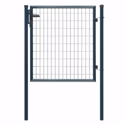 Portillon ECO Gris - Largeur 1m00 x Hauteur 1m00 - Solution économique pour délimiter jardins, potagers,etc - Double sens d'o ...
