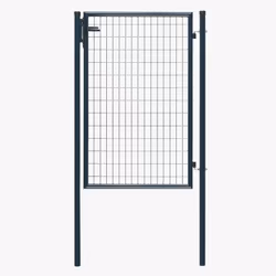 Portillon ECO Gris - Largeur 1m00 x Hauteur 1m50 - Solution économique pour délimiter jardins, potagers,etc - Double sens d'o ...