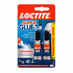 Loctite Super Glue Universal duo pack 2x3g, Tube